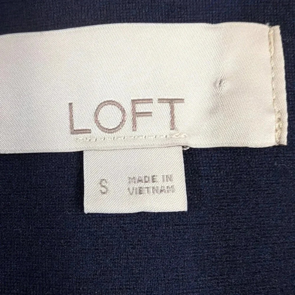 Loft Navy Blue Suit Vest, Size S, Fully Lined, So Stylish - Picture 5 of 6